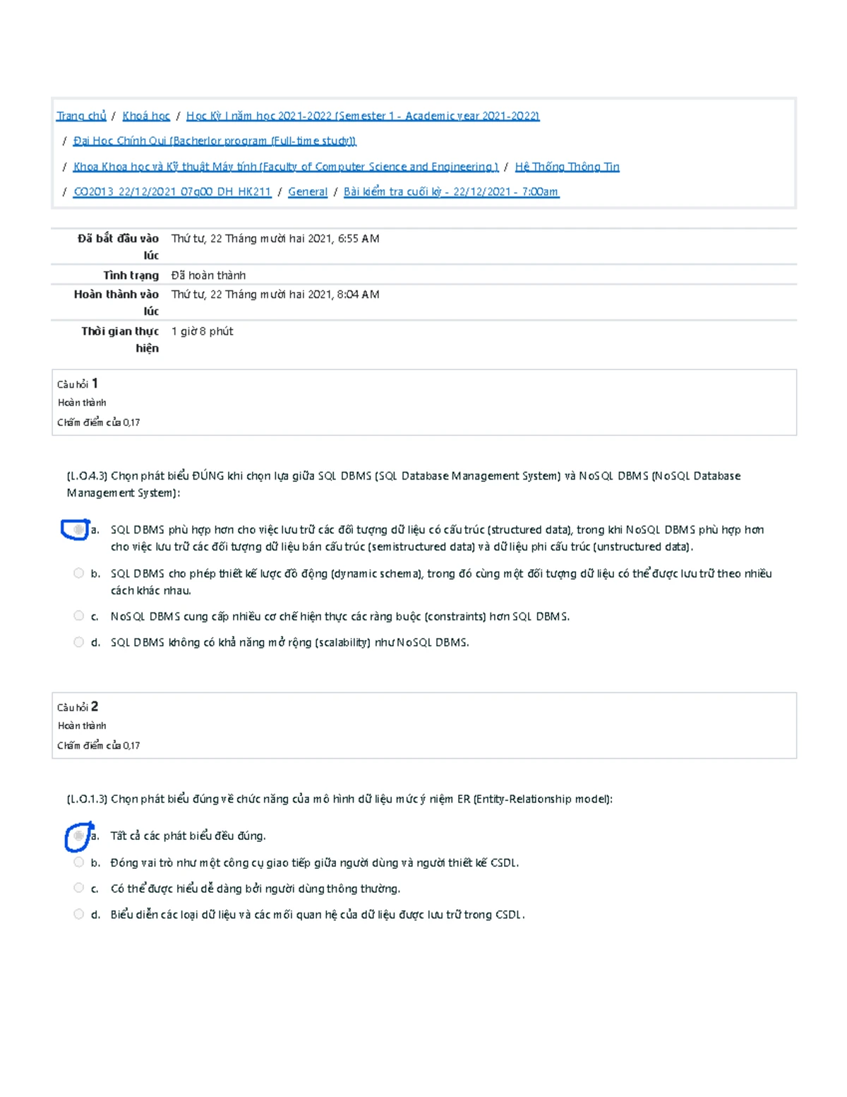 Final Exam CO3113: Key Solutions and Probability Questions - Studocu
