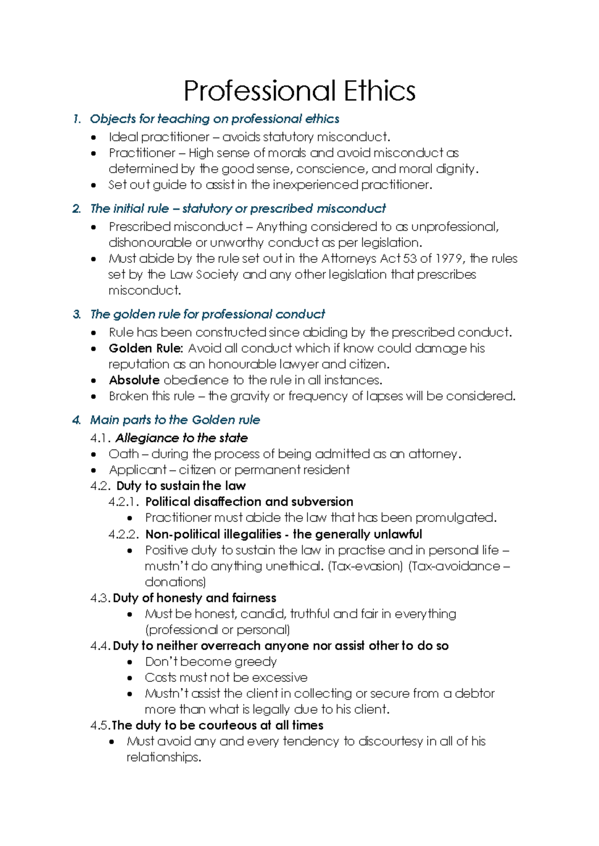 Professional Ethics 1: Principles and Guidelines for Practitioners ...