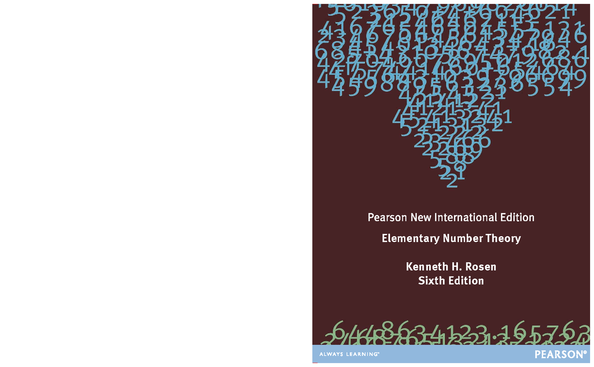 Elementary Number Theory (MATH 245) - Kenneth H. Rosen, 6th Ed. - Studocu