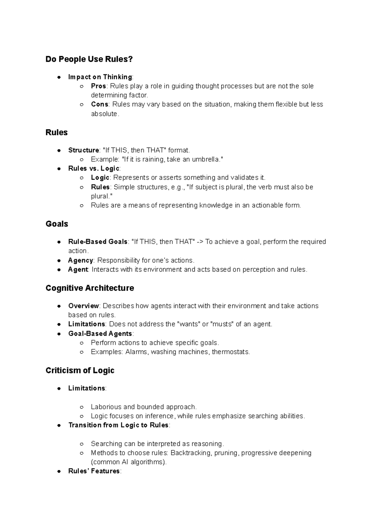Rules 1-22-25 - fdsz - Do People Use Rules? Impact on Thinking: Pros ...