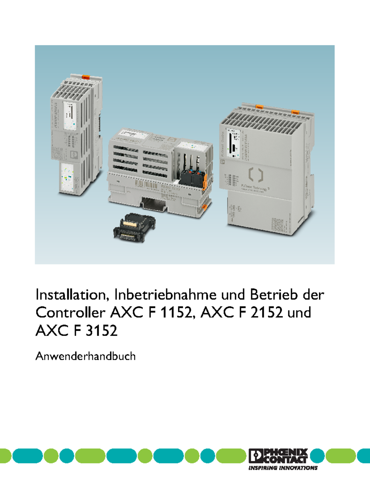 Anwenderhandbuch für AXC F 1152/2152/3152 - Installation & Betrieb ...