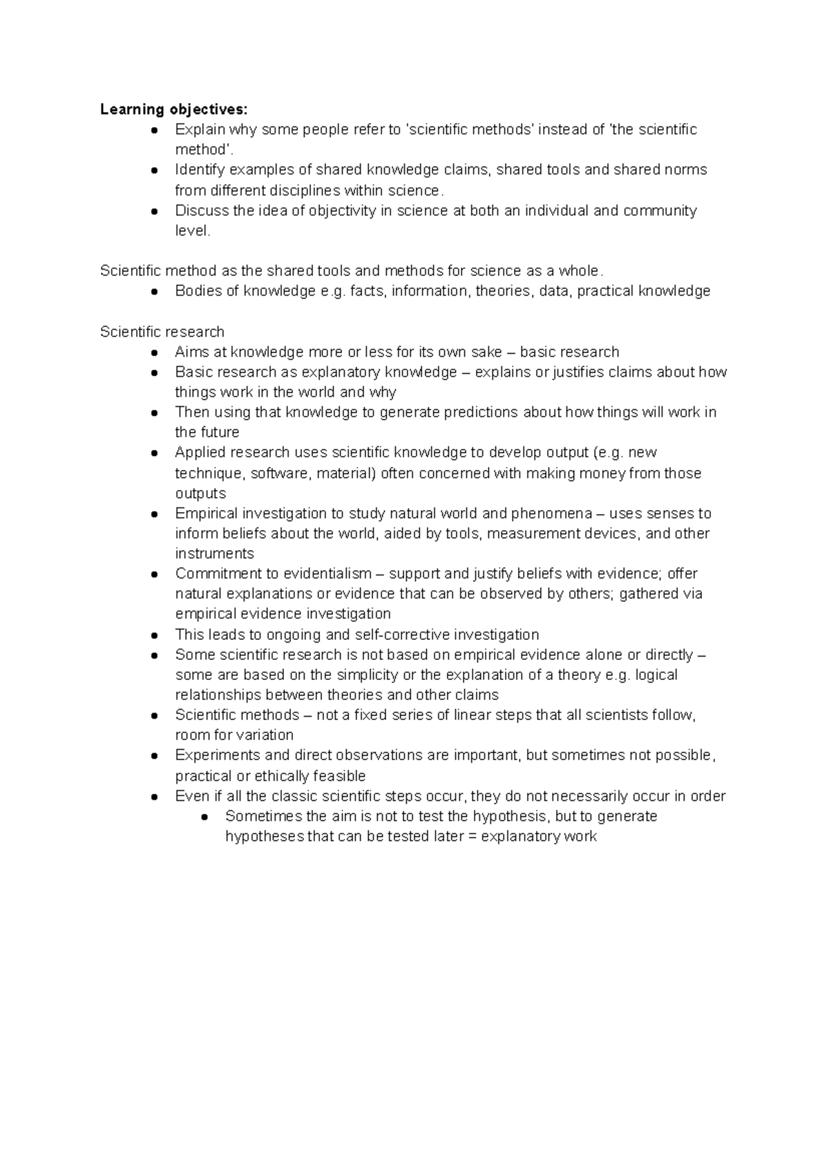 Scientific method: Understanding shared knowledge and research ...