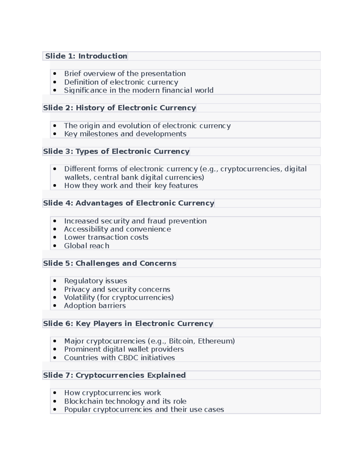 Introduction to Electronic Currency: Overview & Key Insights - Studocu