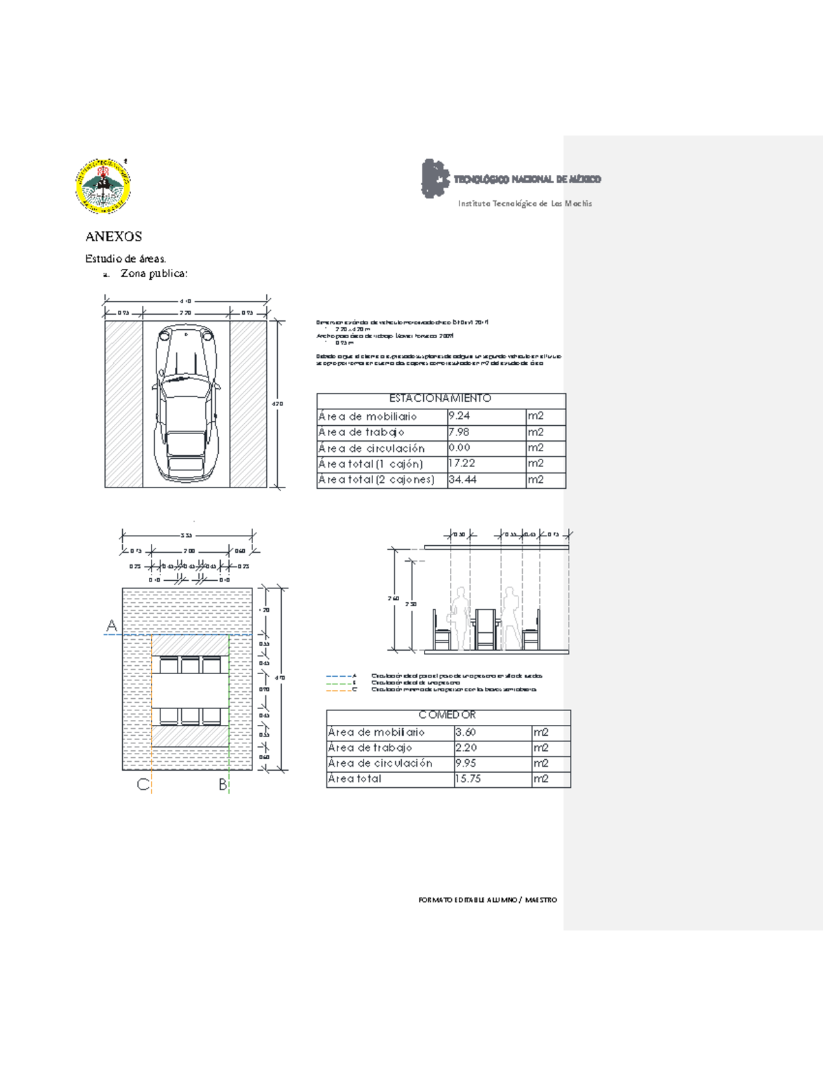 Estudio de Áreas para CASA Habitacional - Espacios Públicos y Privados - Document Preview
