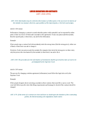 1551-1560 - DON'T RELY TOO MUCH ON THIS - Article 1551: Eviction Due to ...