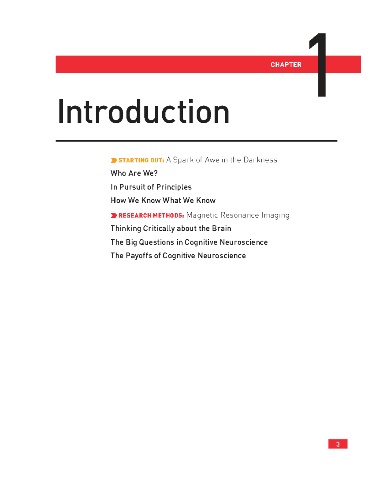 CHAPTER 1: Introduction to Cognitive Neuroscience and Research Methods ...