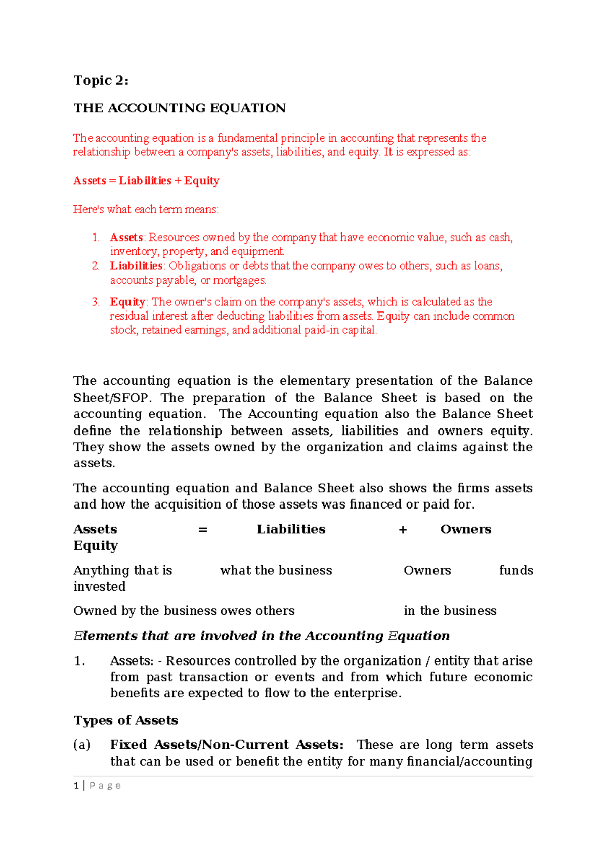 Accounting Equation Explained: Fundamentals of Assets, Liabilities ...