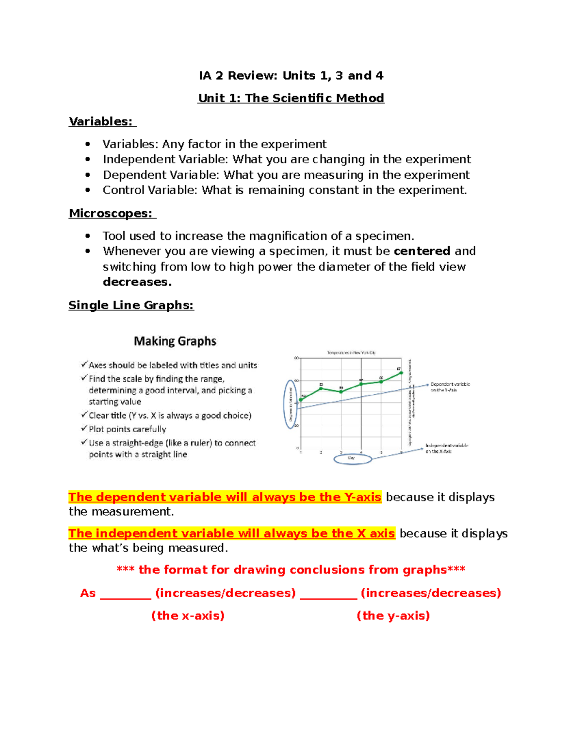 IA 2 Review: Scientific Method, DNA, Mitosis & Heredity - Studocu