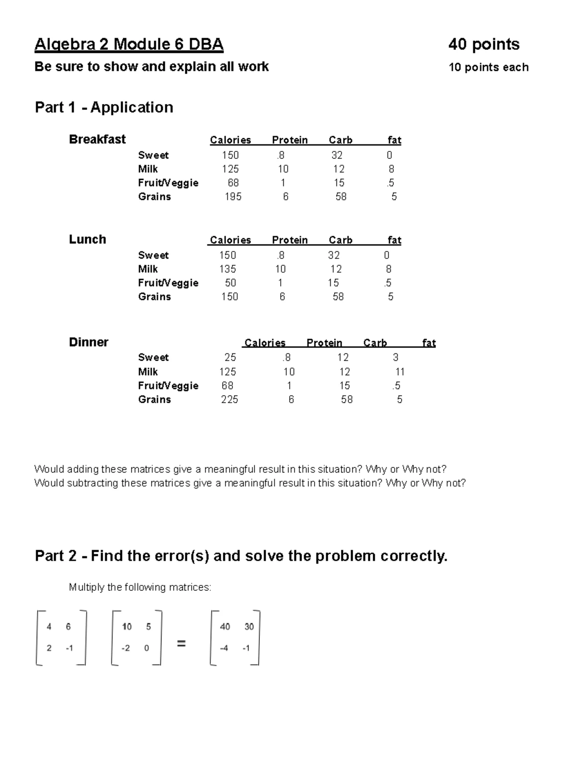 Algebra 2 Module 8 DBA - Series and Sequences Reflection & Notes - Studocu