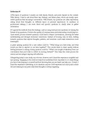 Reflection for GC230 - Discussion facilitation paper Summary of ...