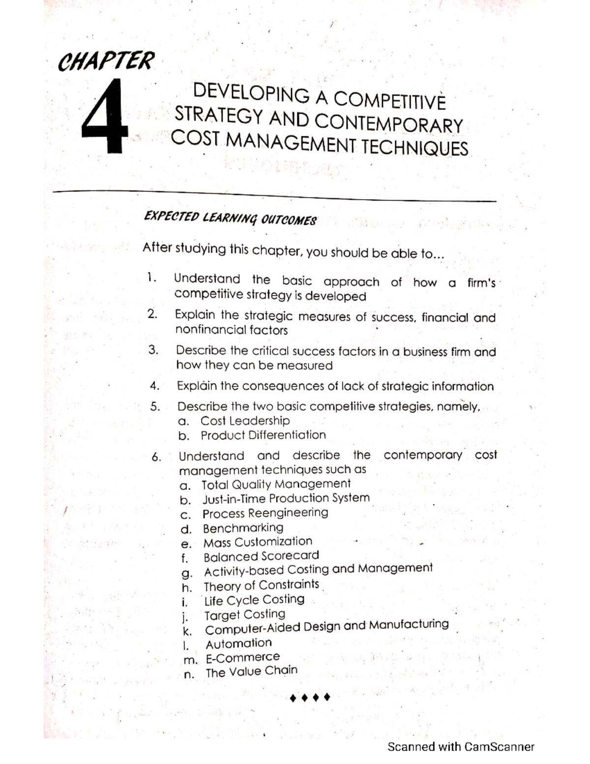 Strategic cost management pdf - San Carlos - Studocu