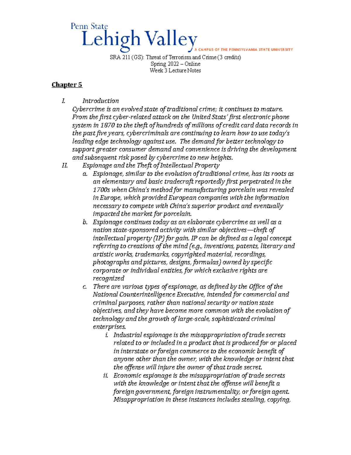 Week 3 - Lecture Notes - Spring 2022 – Online Week 3 Lecture Notes ...