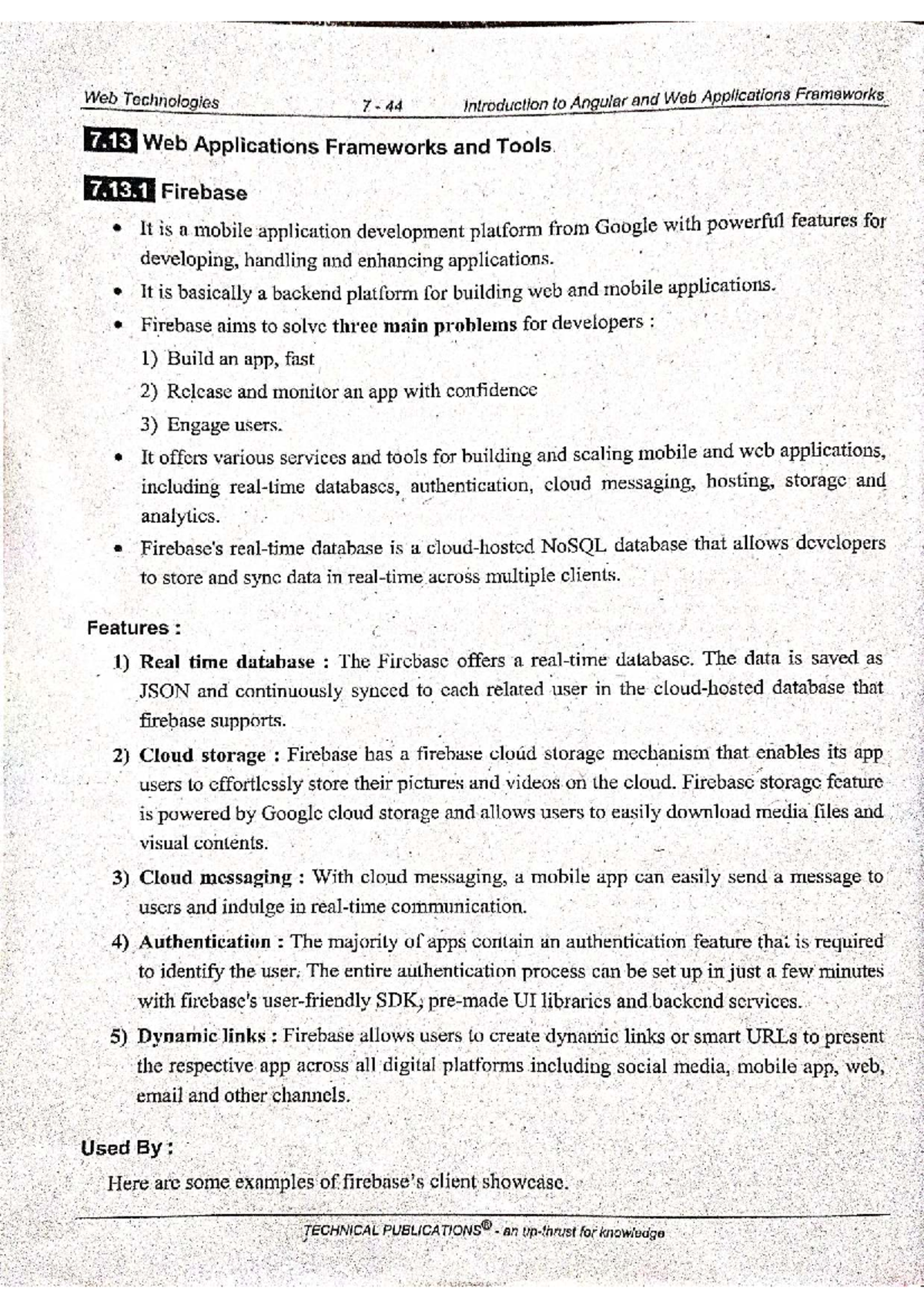 Unit-5 (Web Technology) - Web Technologies Introduction to Angular and ...