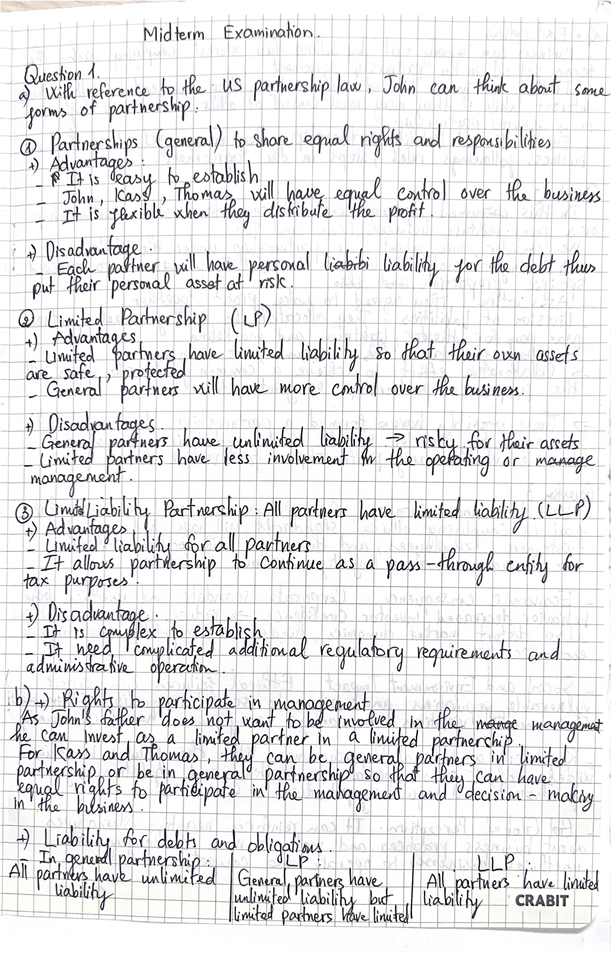 Business Law Midterm Exam Answers and Study Guide - Studocu