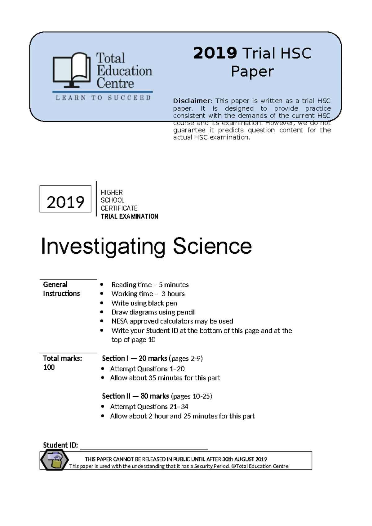 HSC Economics Trivia Questions & Exam Details for 2023 - Studocu