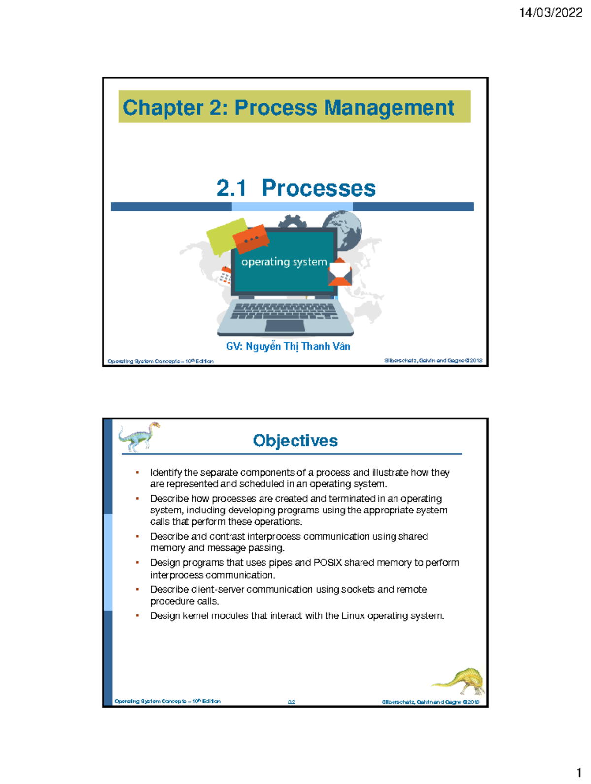 Ch02.1 - Process Management Overview - Bài Giảng Á - Studocu