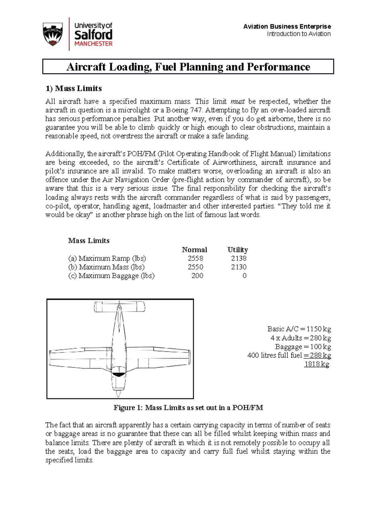 11 Aircraft Loading, Fuel Planning and Performance - Aviation Business ...