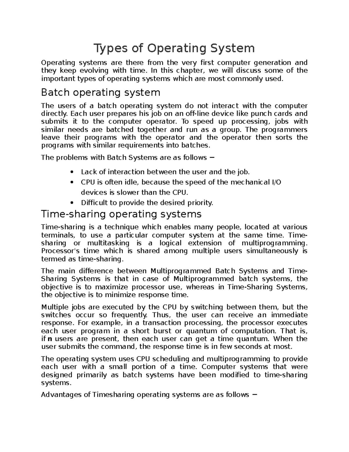 OS 101: Chapter 5 - File Management Notes and File Operations - Studocu