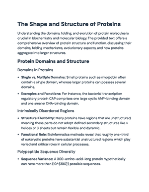 Understanding Protein Structure and Function: Comprehensive Guide ...