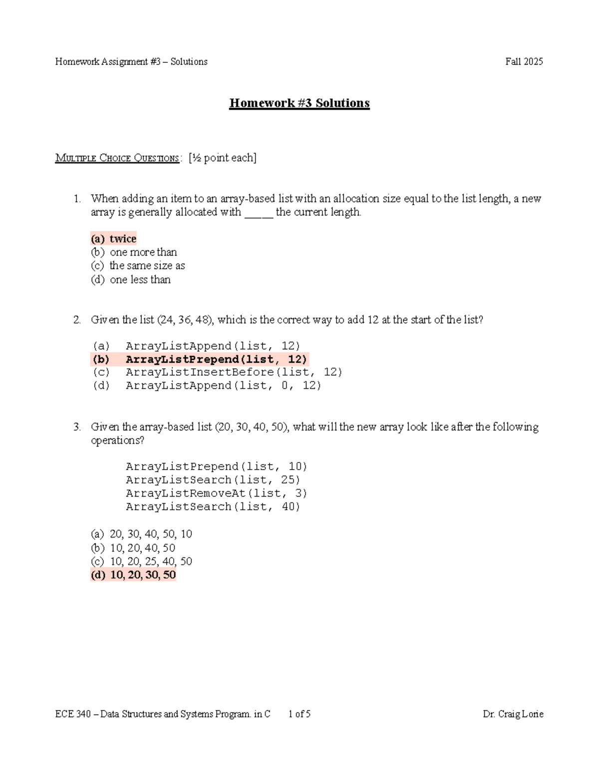 ECE 340 - Fall 2025 - Homework Assignment #3 Solutions - Studocu