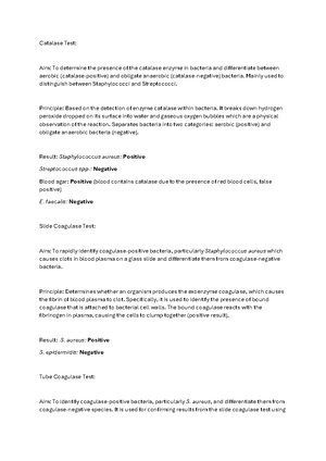 Practical 8 Report: API 10S & Vitek Bacterial Identification Techniques ...