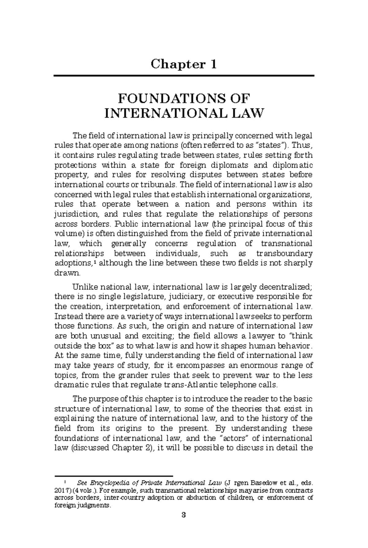Chapter 1: Foundations of International Law (Course Code: INTL 101 ...