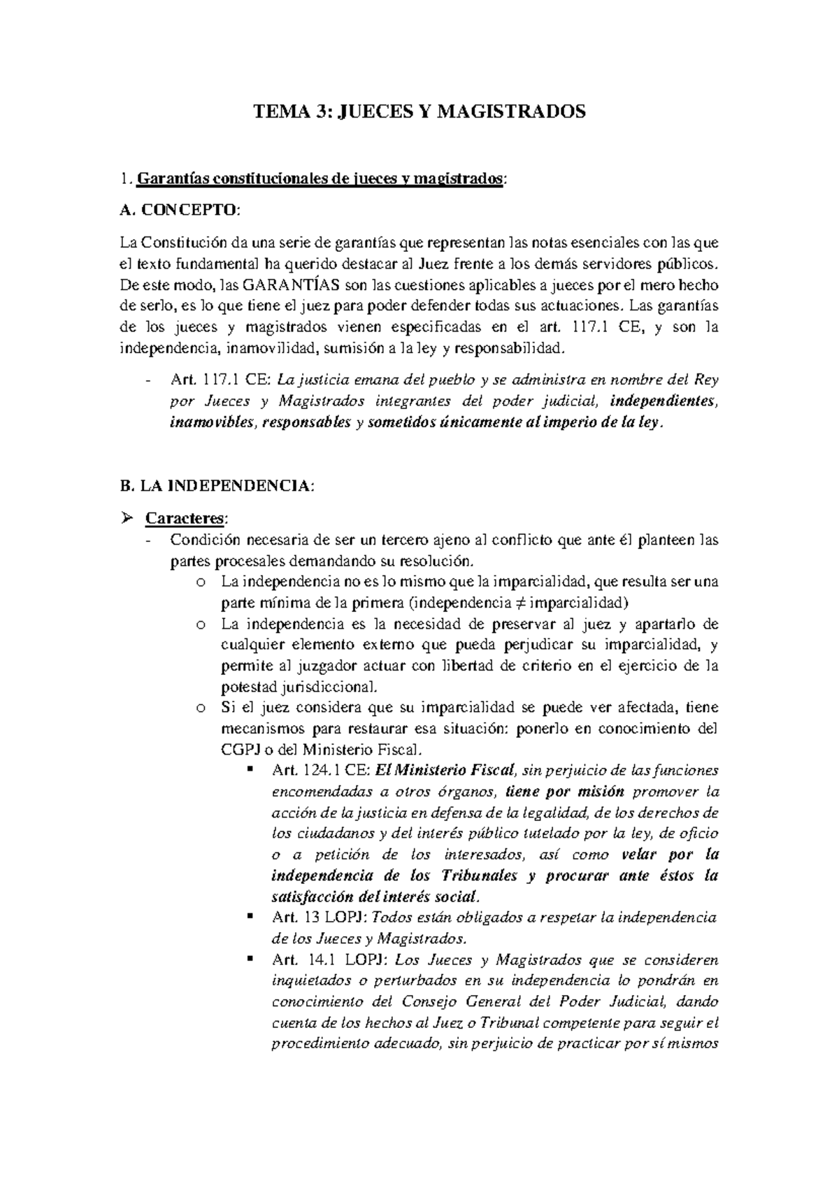 T3 SJE - Garantías y Funciones de Jueces y Magistrados en el Sistema ...