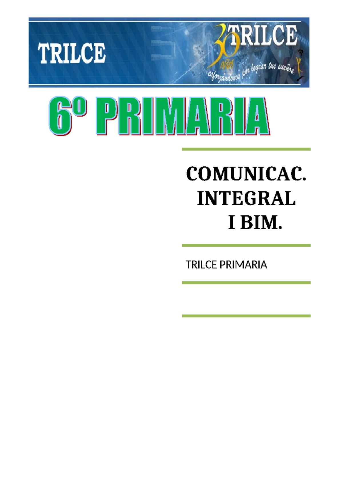 Comunicación Integral I BIM: Contenidos Clave y Ejercicios - Document Preview