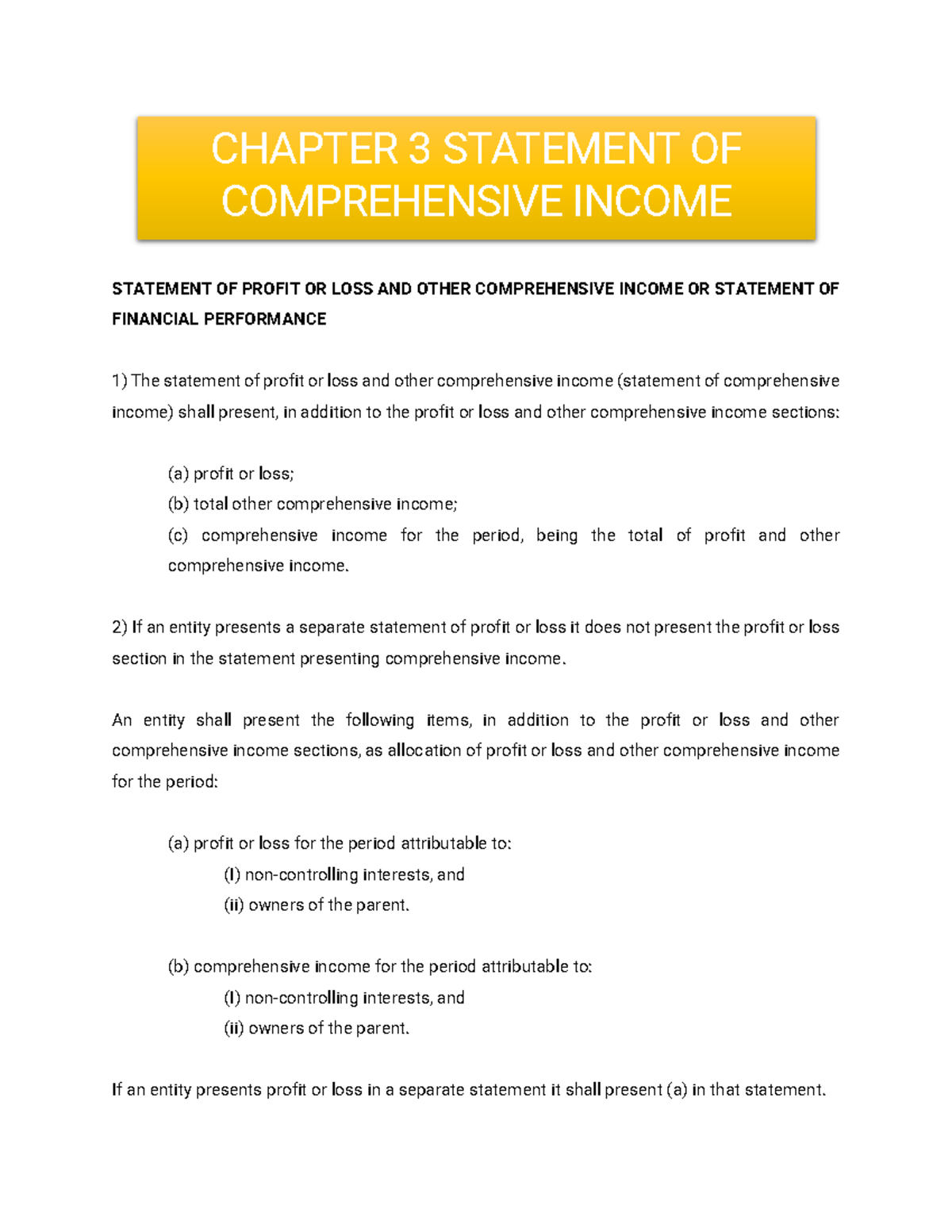 Statement+OF+ Comprehensive+ Income+-+ Handout - STATEMENT OF PROFIT OR ...