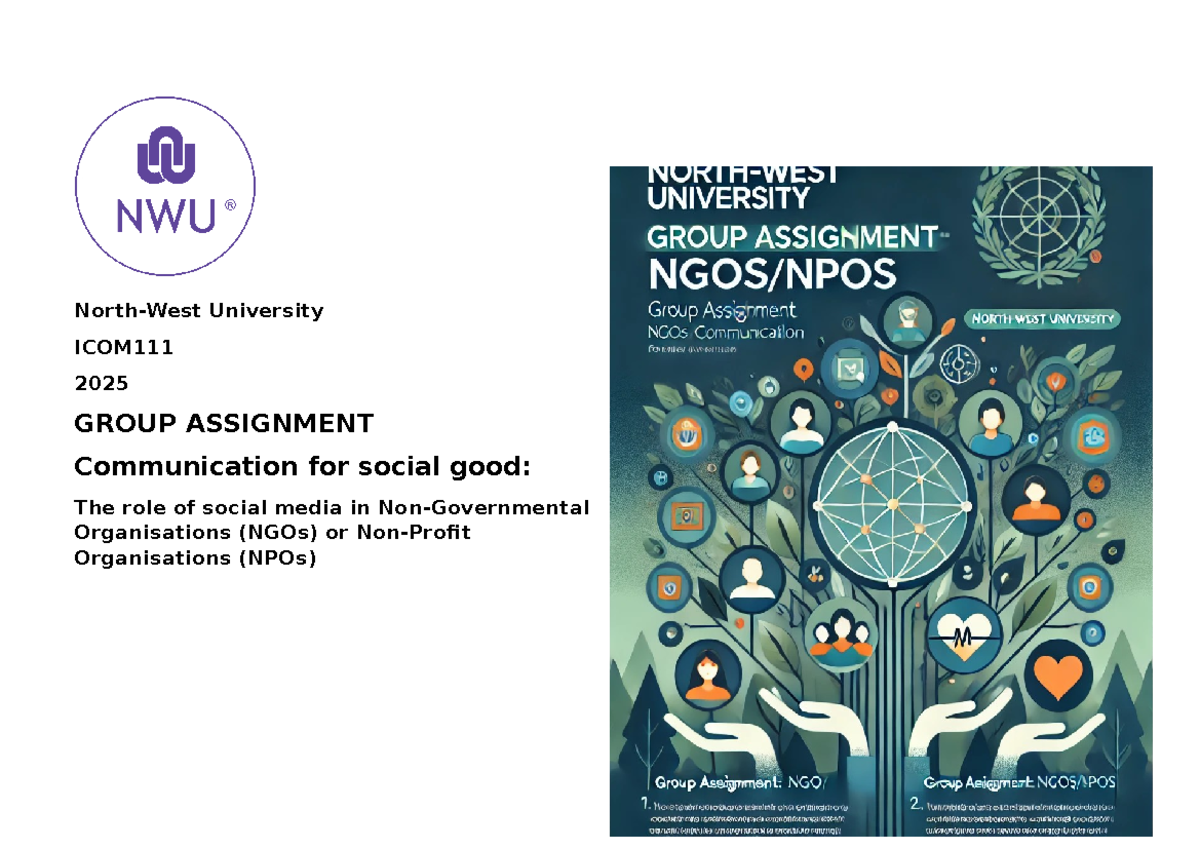 ICOM111 2025 Group Assignment Task Agreement for Social Media Roles ...