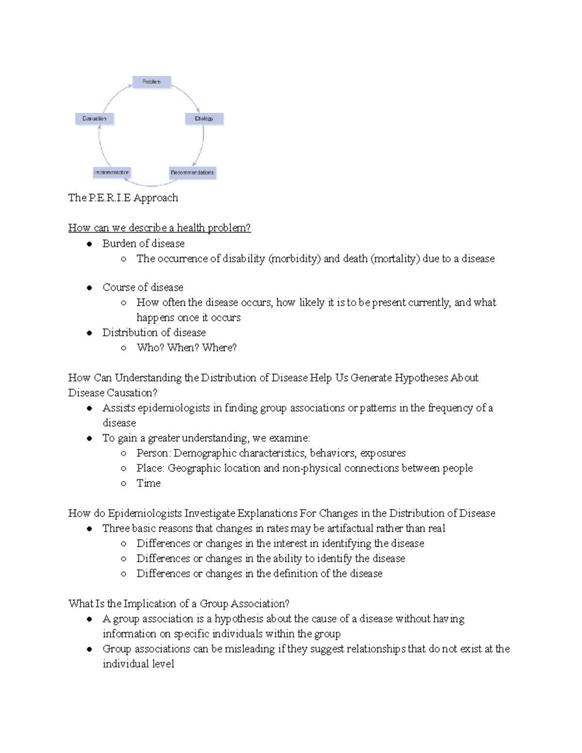 Community Health - CH.2 Notes - The P.E.R.I Approach How can we ...