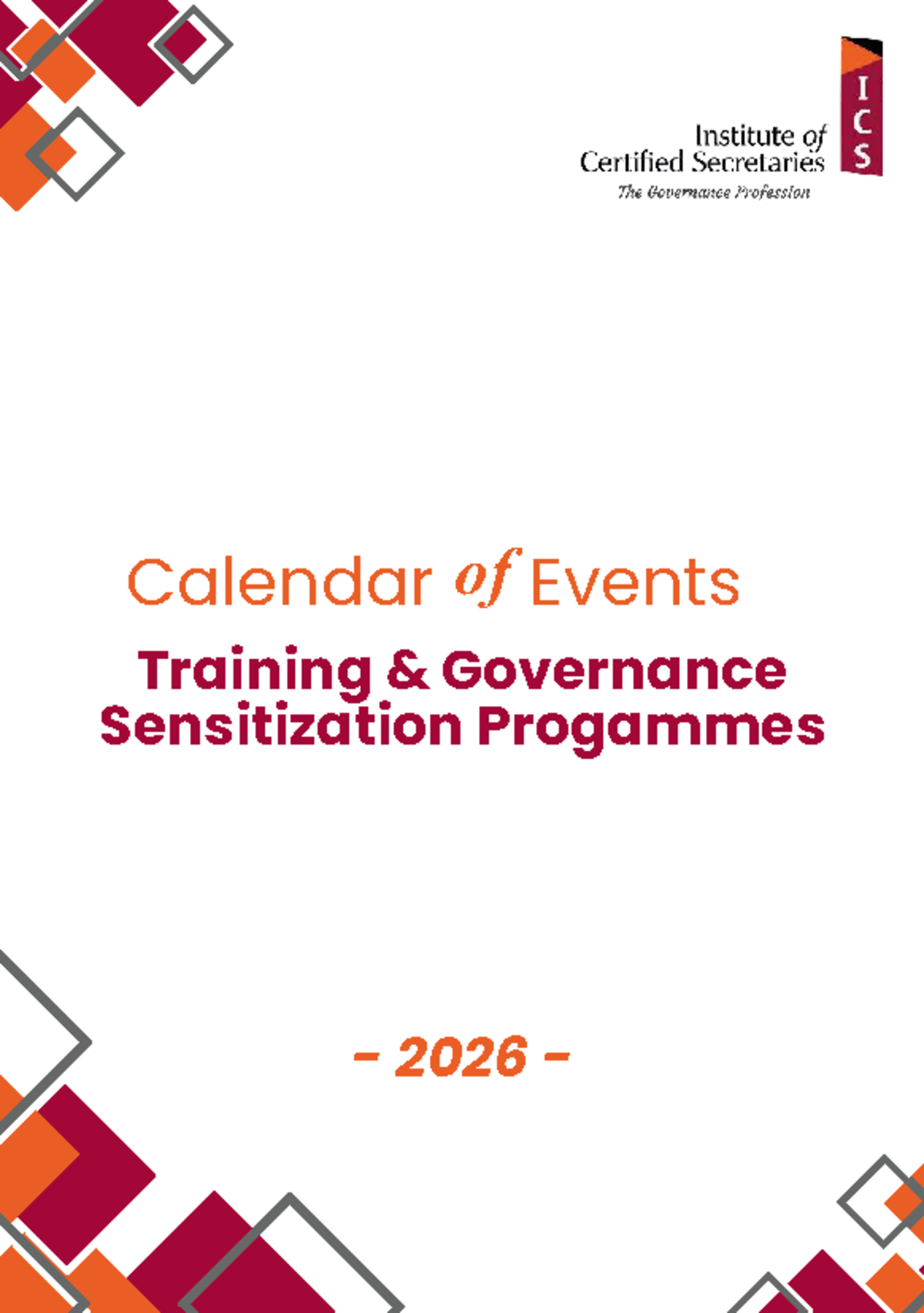 ICS 2026 Calendar: Key Events for Company Secretaries and Governance ...