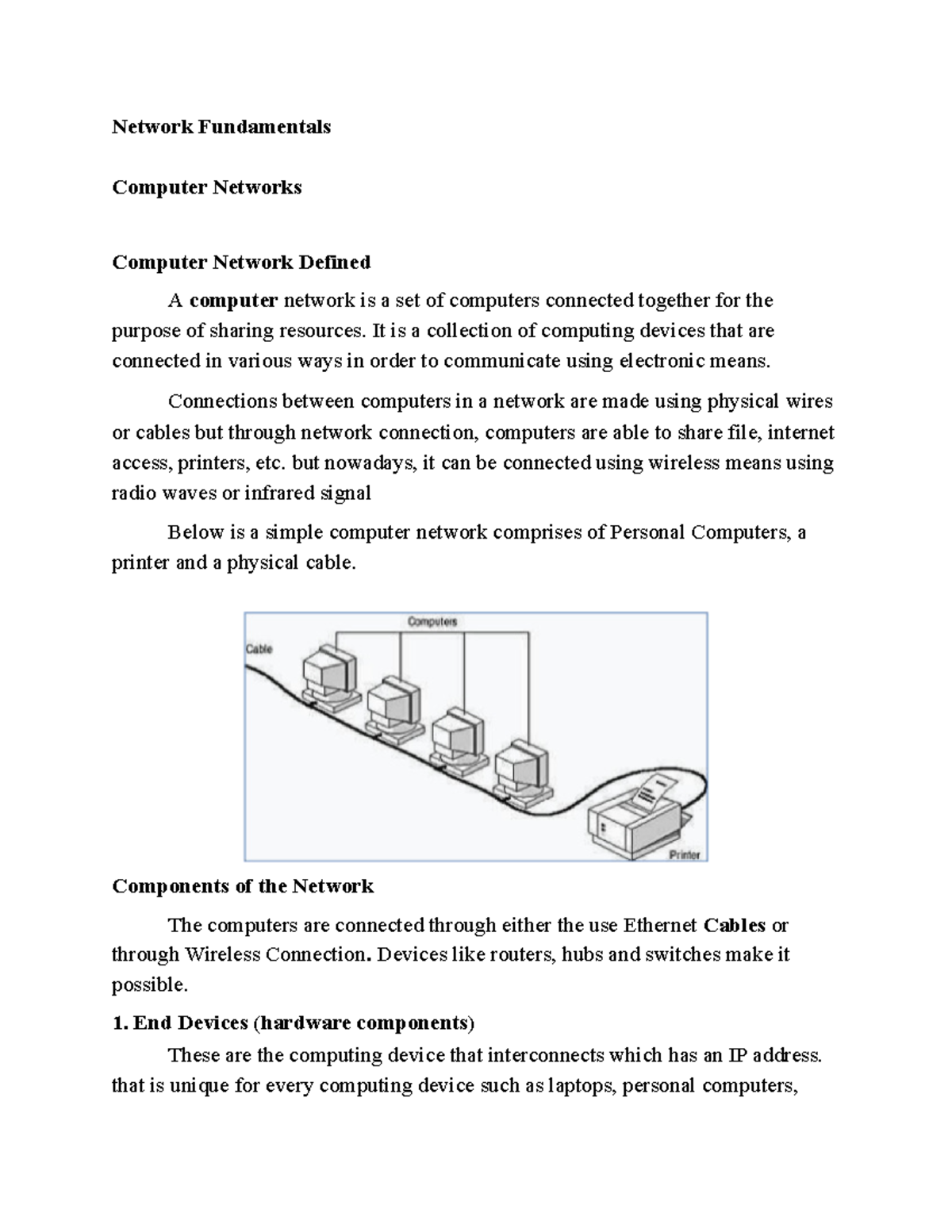 Module 1-MIS6223 - aaaa - Network Fundamentals Computer Networks ...
