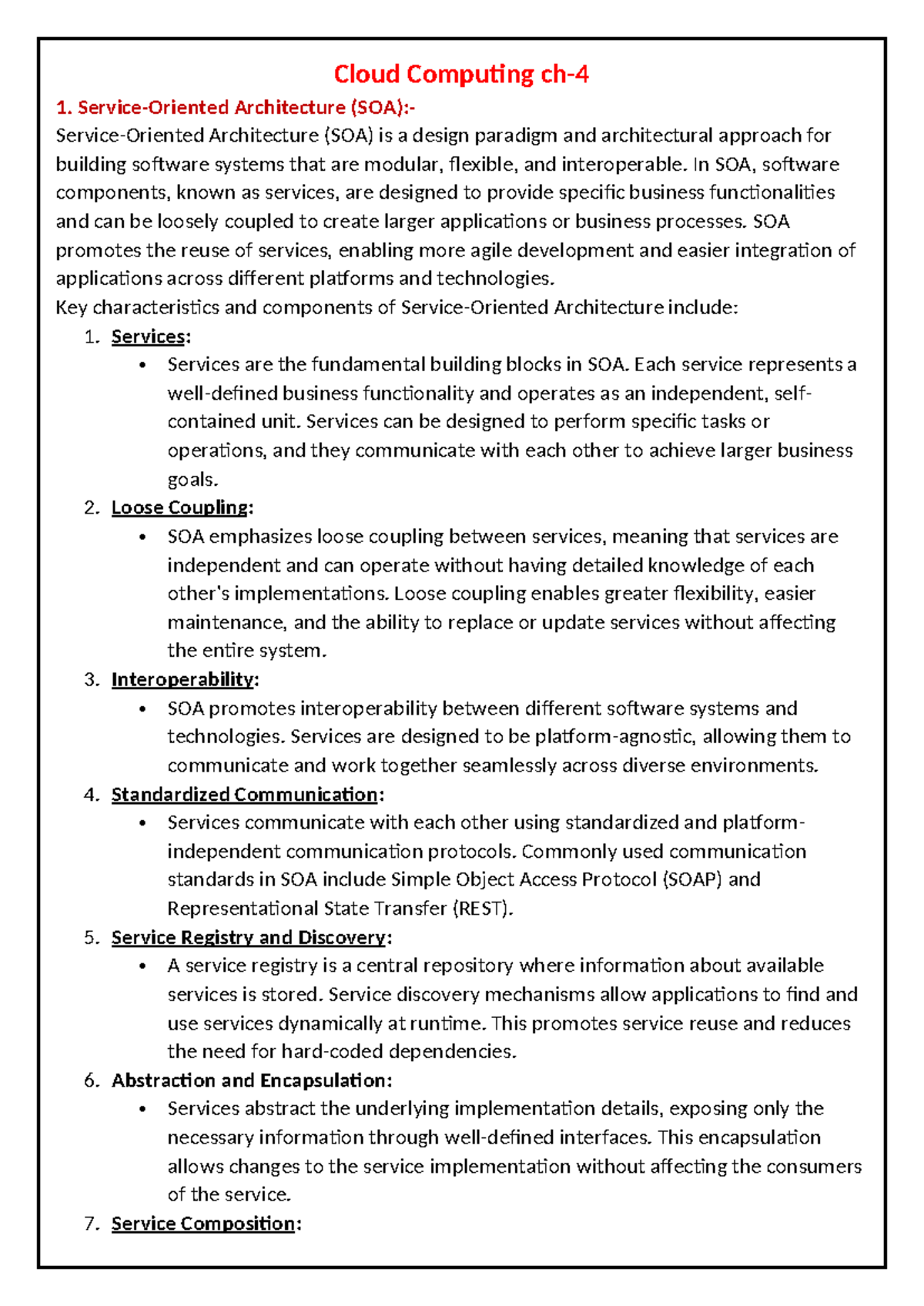 Cloud Computing - Chapter 4: Service-Oriented Architecture and Beyond ...
