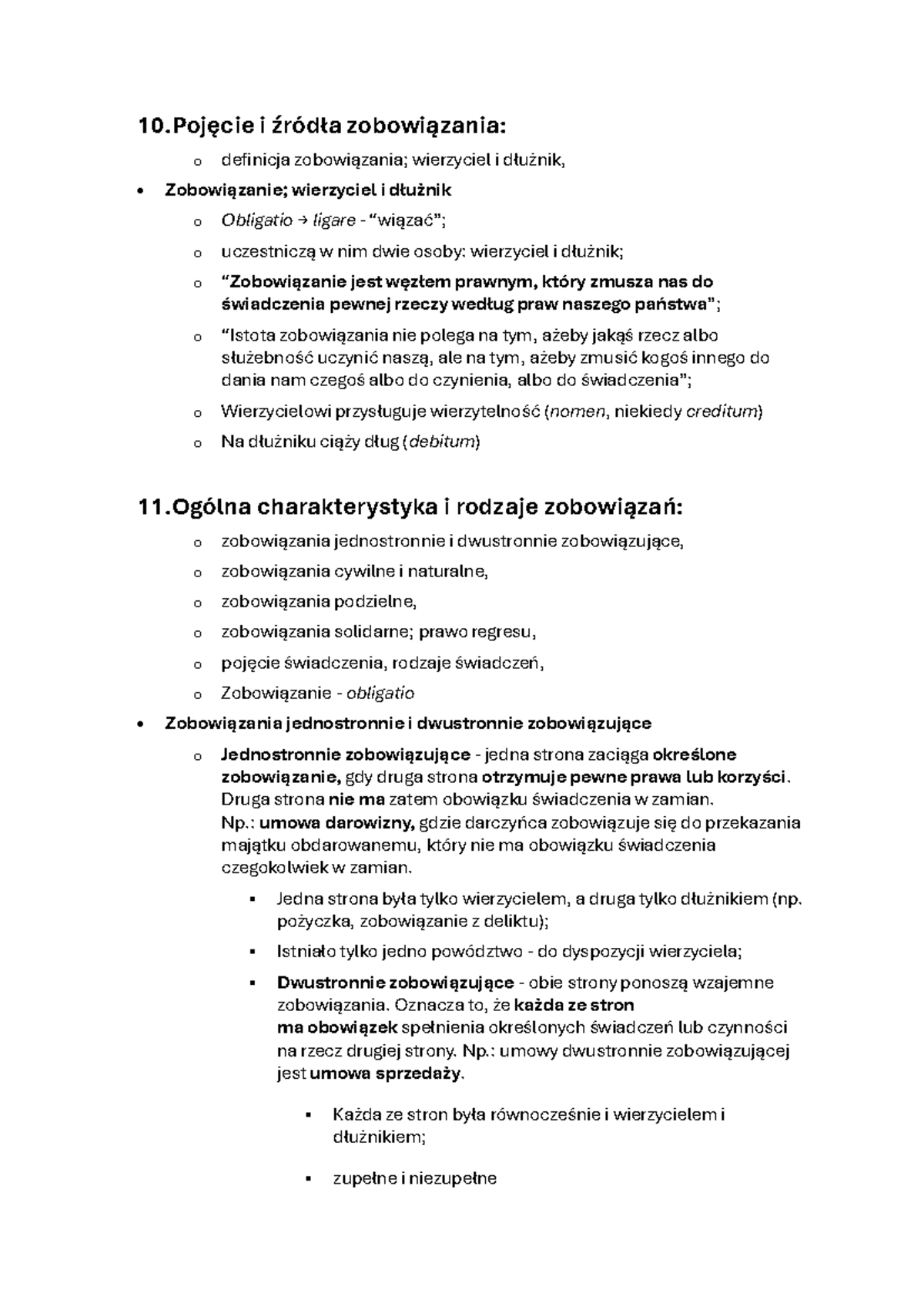 Zobowiązania w prawie rzymskim: definicje, rodzaje i charakterystyka ...