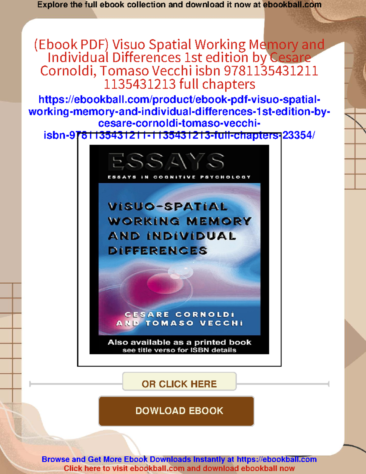 Exploring Working Memory: Individual Differences and Cognitive Insights ...