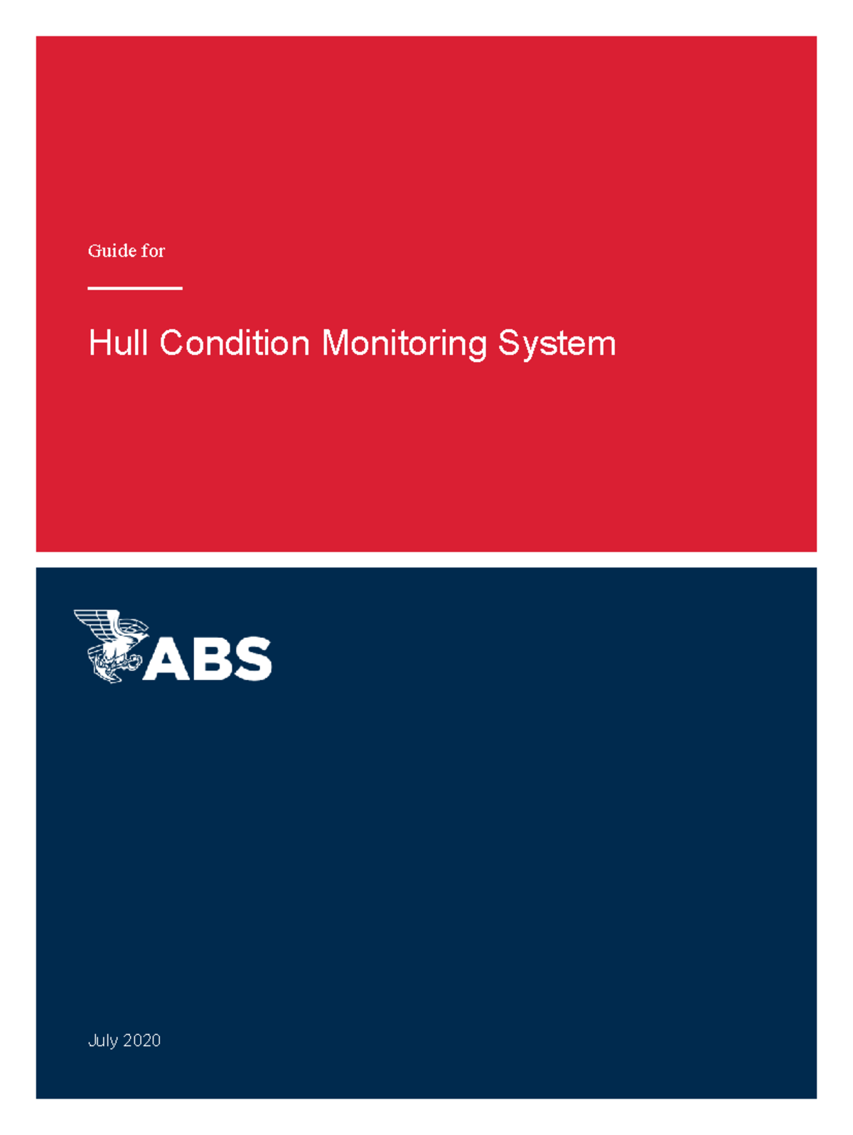 Guide to Hull Condition Monitoring System - July 2020 (ABS) - Studocu