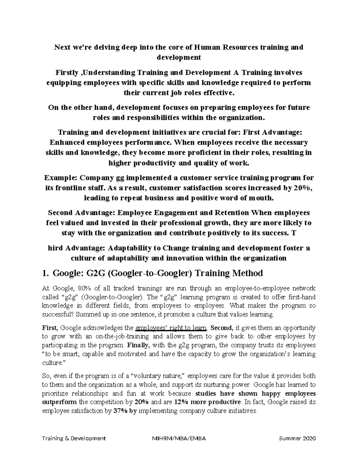553144503 Chapter 8 Training and development in Google - Next we're ...