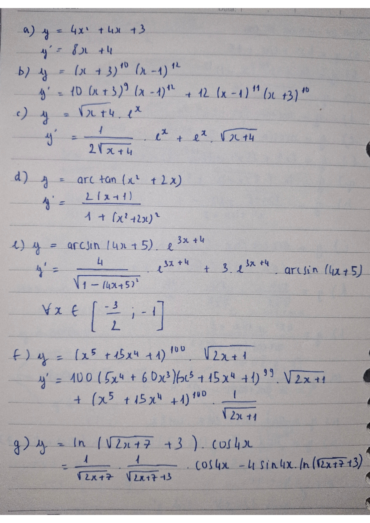 Bài tập Toán Cao Cấp: Phương Trình và Đạo Hàm (MATH 301) - Studocu