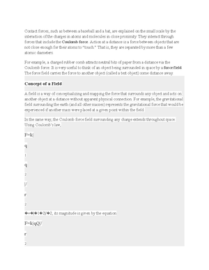 PHYS 102 - Lab 2 Makeup Report - PHYS 102 – Electrostatic Force Between ...