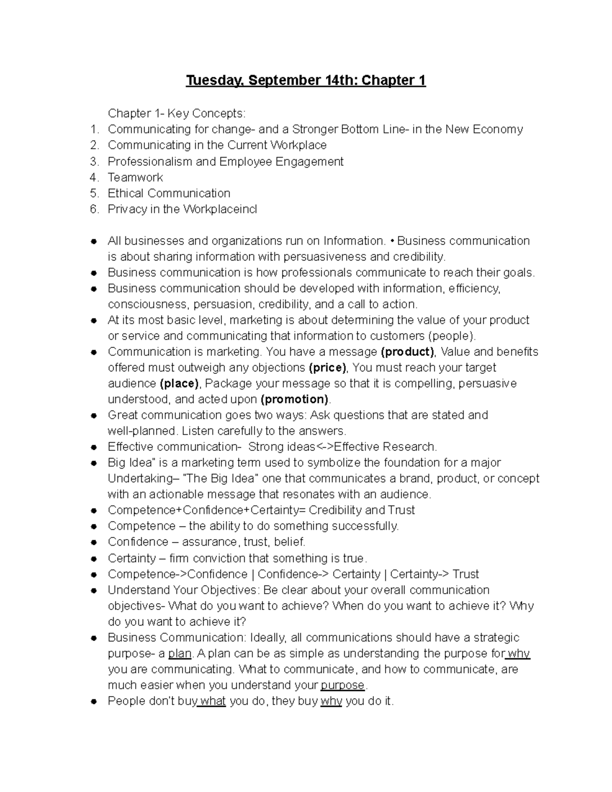 MCS 2000 Lecture Notes: Key Concepts and Skills in Business ...