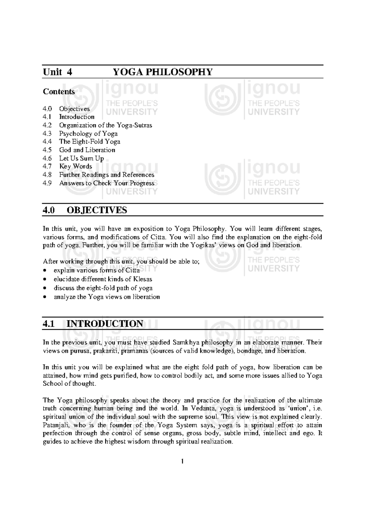 Unit-4 - Some notes of subaltern perspective - Unit 4 YOGA PHILOSOPHY ...