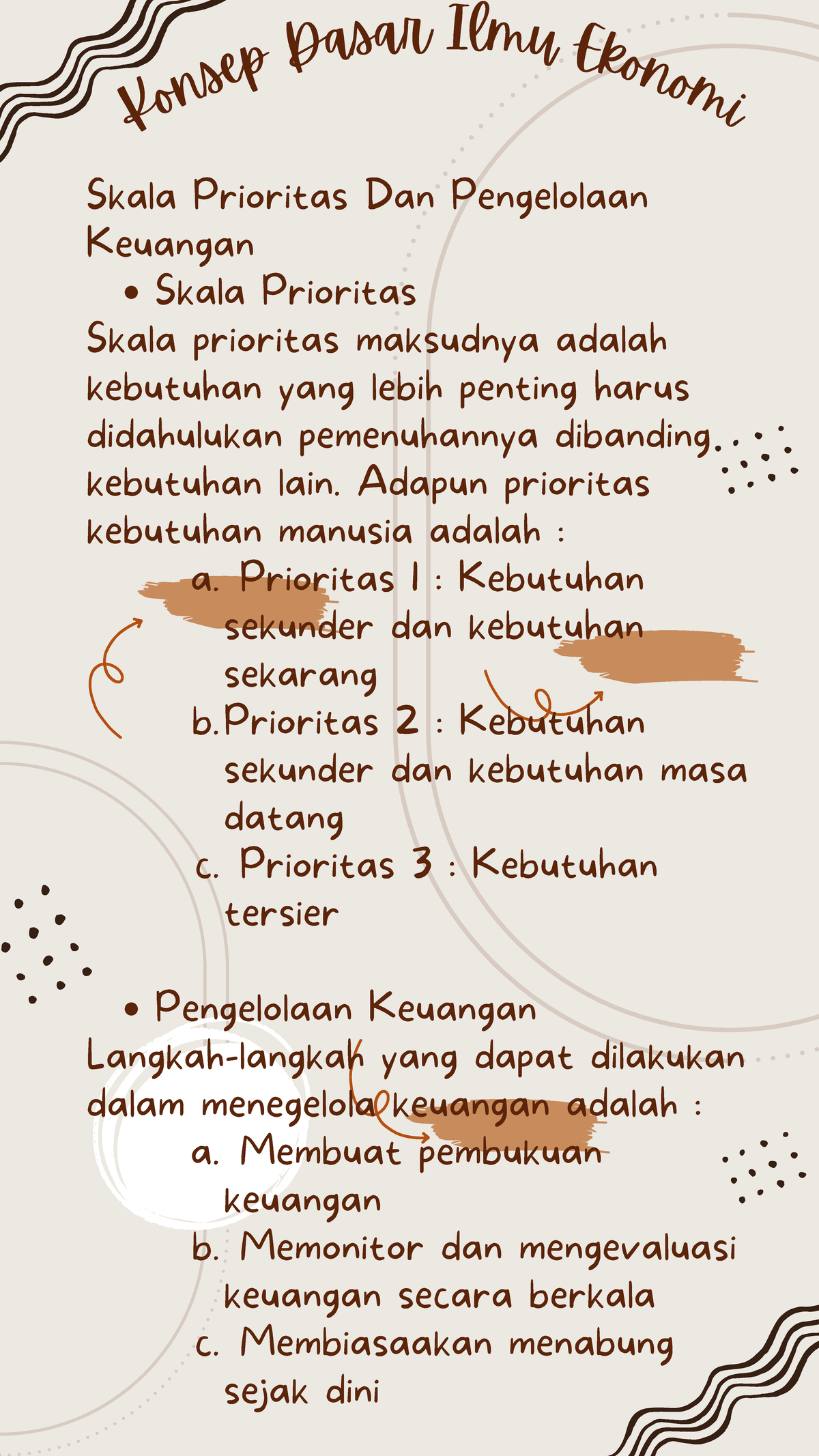 Skala prioritas dan pengelolaan keuangan ilmu ekonomi - Skala Prioritas ...