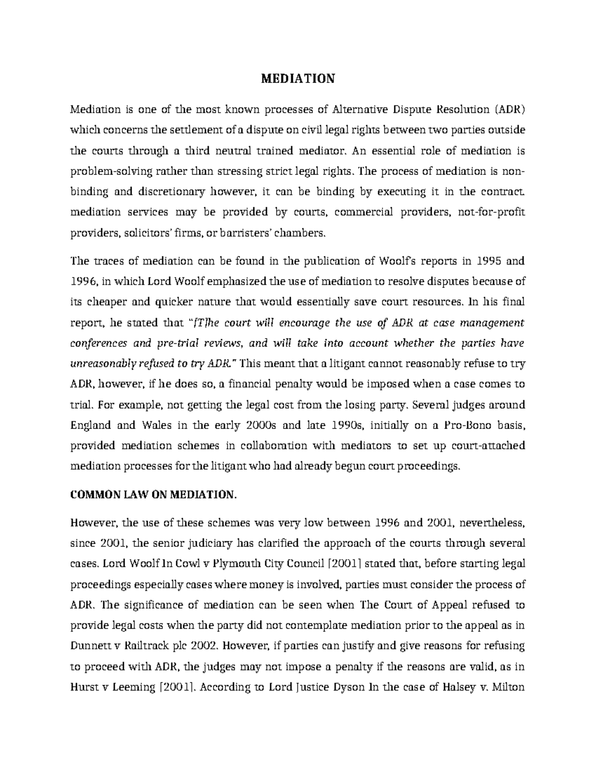 ADR 101: Understanding Mediation in Alternative Dispute Resolution ...