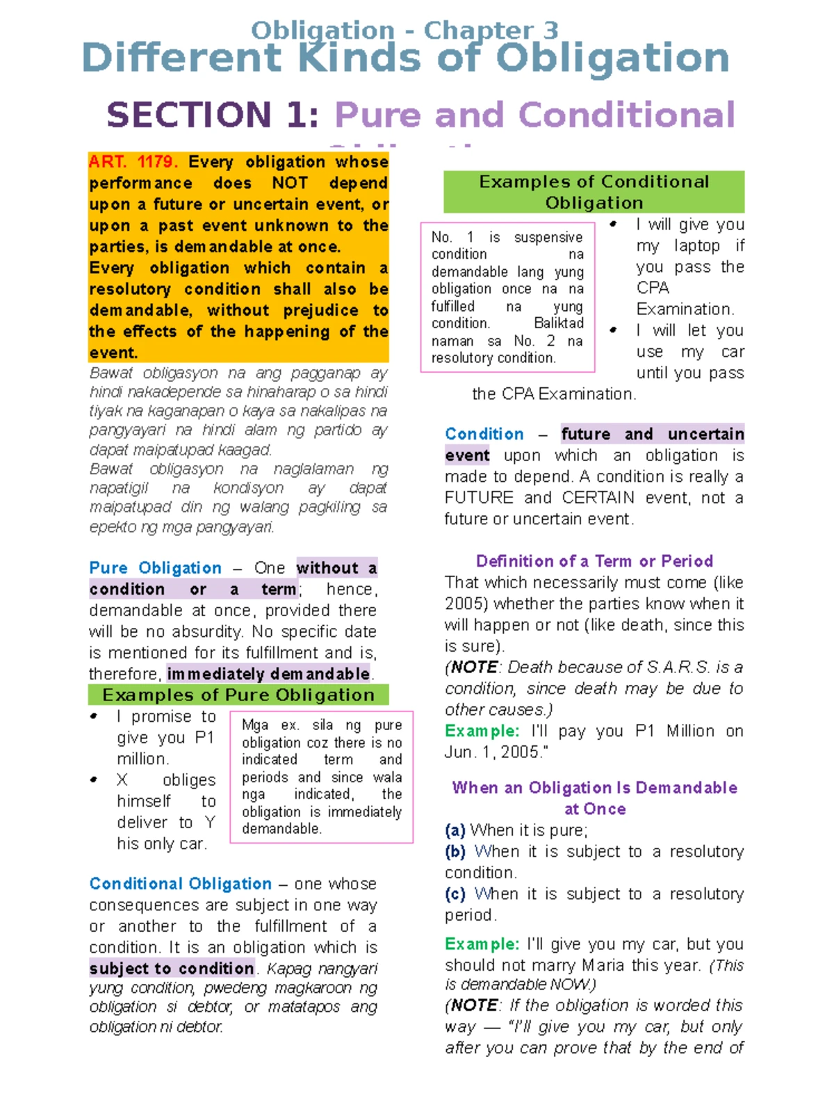 Aud Theo-Quicknotes - notes - BS Accountancy - ACCOUNTANCY PROFESSION ...