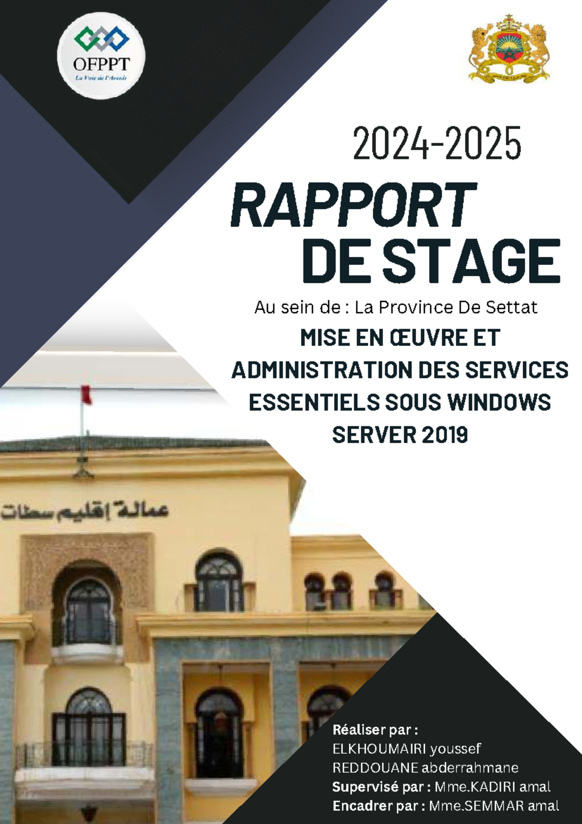 Rapport de Stage 2025 : Administration des Services sous Windows Server ...
