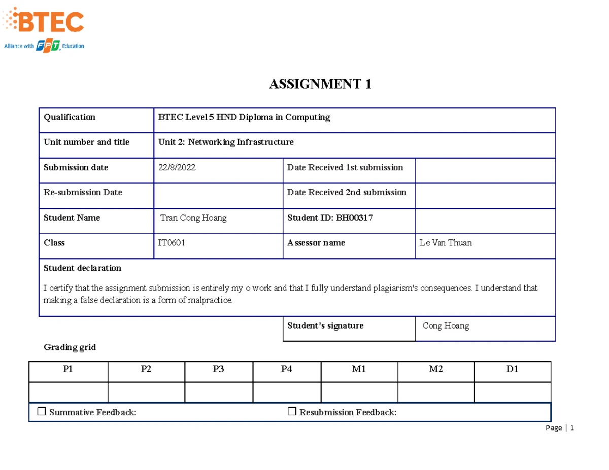 ASM1 Programing Done - Assignment 1 Programming - ASSIGNMENT 1 BRIEF ...