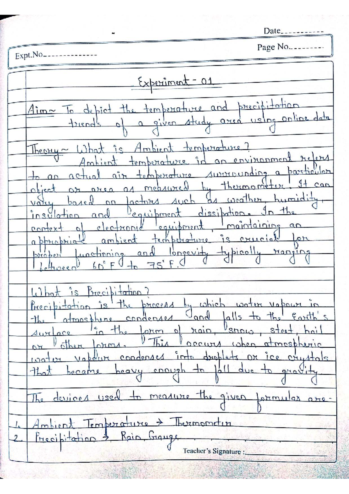 EVS Practical 1 & 2: Analyzing Temperature, Precipitation & Climate ...