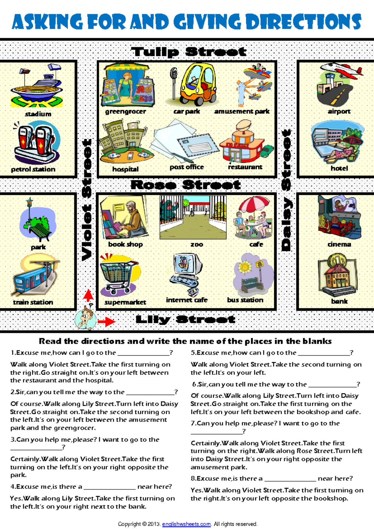 Giving Directions: A Guide to Locations and Landmarks - Studocu