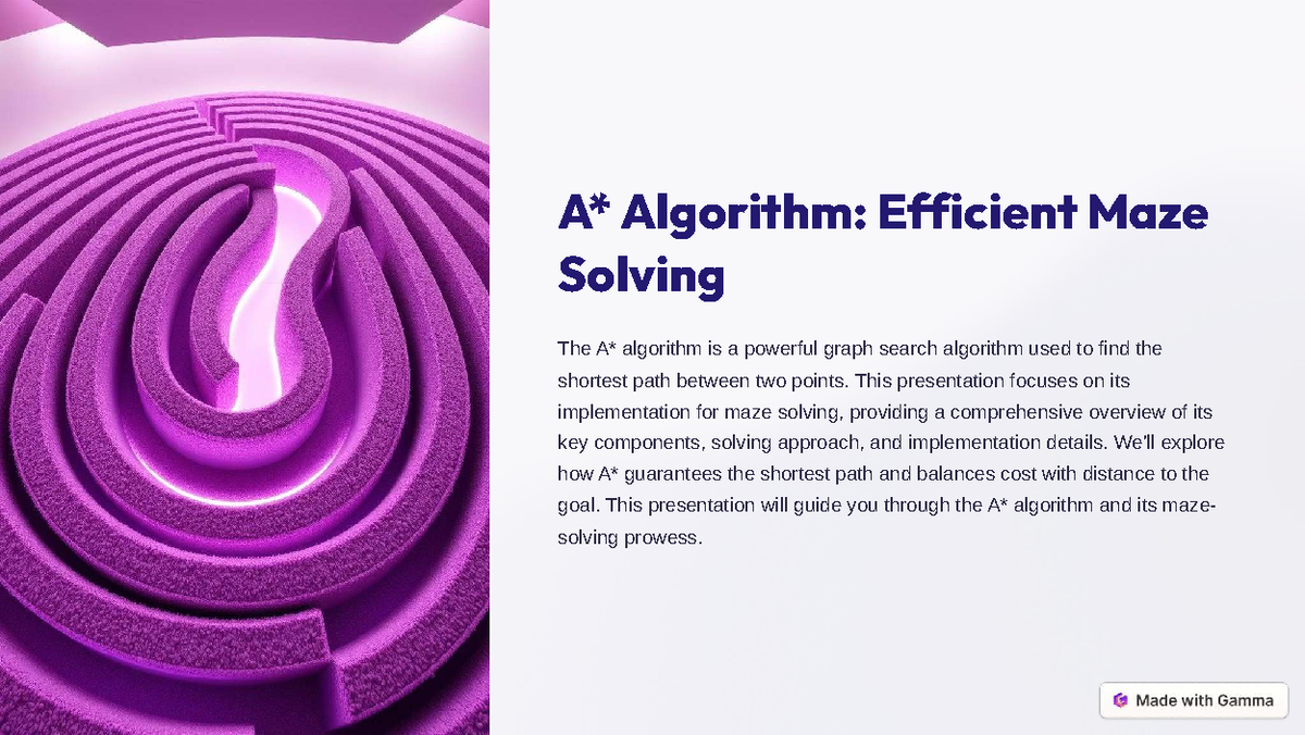 A Algorithm Efficient Maze Solving - A* Algorithm: Efficient Maze ...